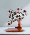Stylish Metal Leaf Tree Centerpiece for Table Decor