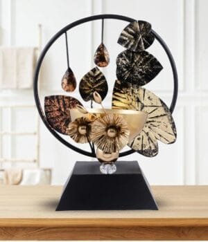 Stylish Metal Leaf Tree Centerpiece for Table Decor