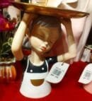 Decorative Serving Tray Girl Statue | Polyresin