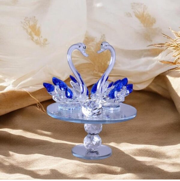 Glass Swan Figurine,Decorative Showpiece For Home And Office