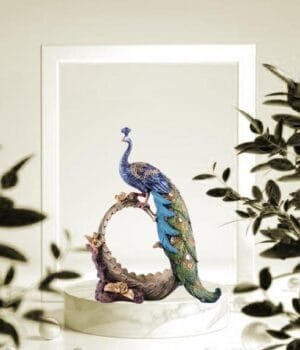 Peacock’s Glory Home Decoration Showpiece