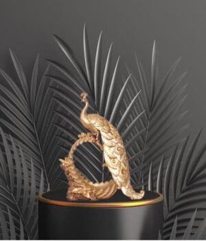 Peacock’s Glory Home Decoration Showpiece