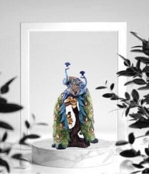 Peacock’s Glory Home Decoration Showpiece