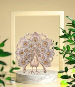 Peacock’s Glory Home Decoration Showpiece
