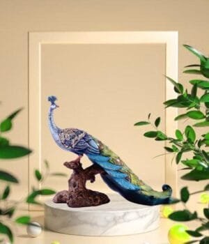 Peacock’s Glory Home Decoration Showpiece