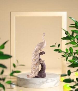 Peacock’s Glory Home Decoration Showpiece
