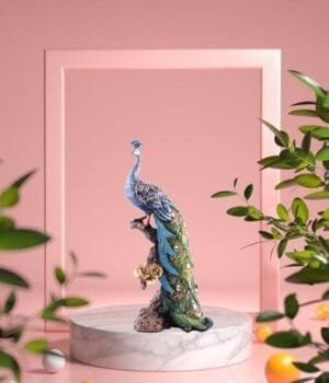 Peacock’s Glory Home Decoration Showpiece