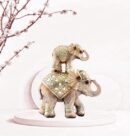 Decorative  Mother And Baby  Elephant Figurine – Premium Home Décor for Living Room & Office