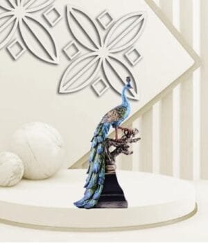 Peacock’s Glory Home Decoration Showpiece