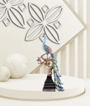 Peacock’s Glory Home Decoration Showpiece