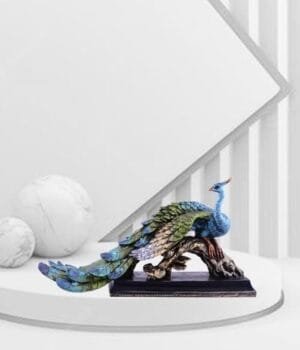 Peacock’s Glory Home Decoration Showpiece