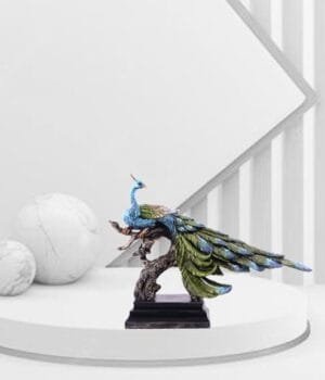 Peacock’s Glory Home Decoration Showpiece
