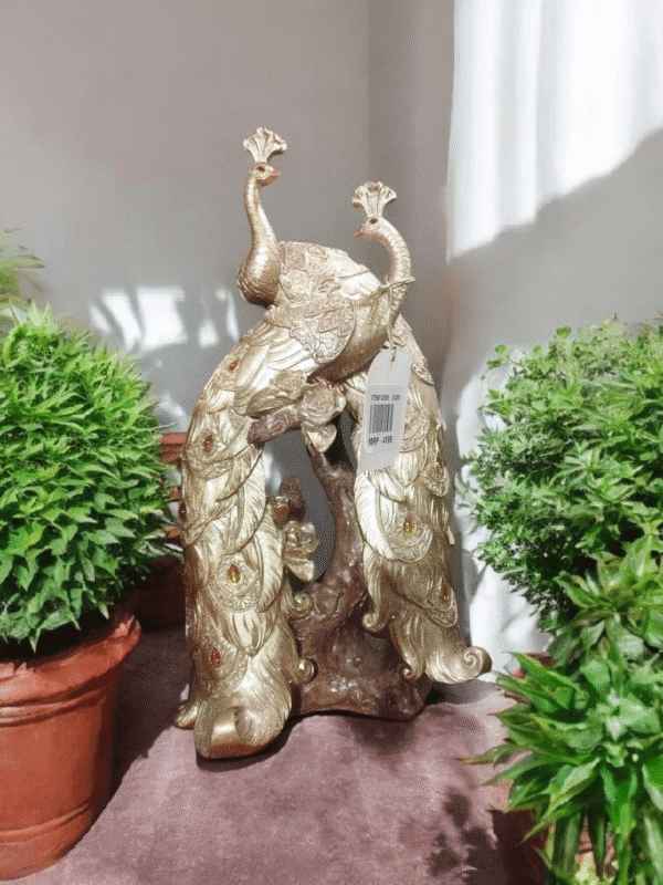 Peacock’s Glory Home Decoration Showpiece - Image 2