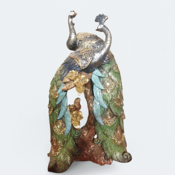 Peacock’s Glory Home Decoration Showpiece - Image 3