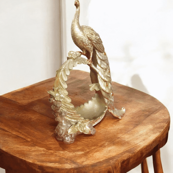 Peacock’s Glory Home Decoration Showpiece - Image 2
