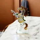 Glass Horse Figurine,Decorative Showpiece For Home And Office