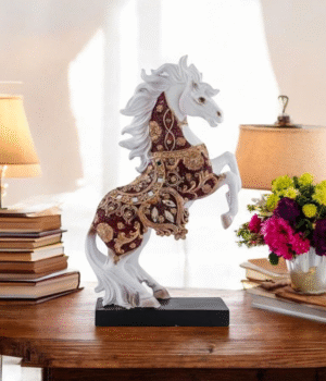 Elegant Resin Horse Sculpture for Home Decor