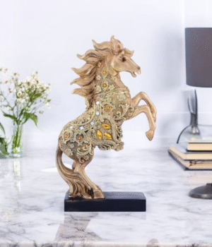 Elegant Resin Horse Sculpture for Home Decor