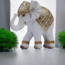 Decorative White Elephant Figurine – Premium Home Décor for Living Room & Office