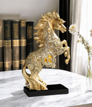 Elegant Resin Horse Sculpture for Home Decor