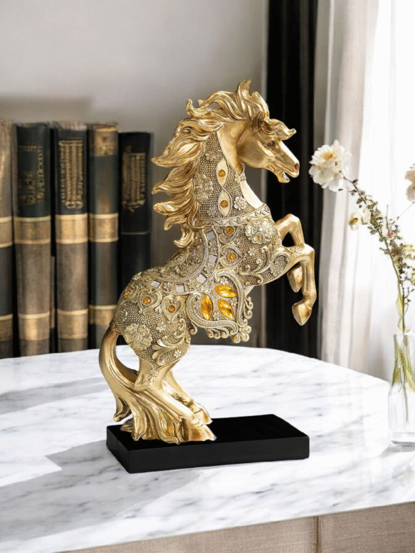 Elegant Resin Horse Sculpture for Home Decor