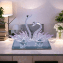 Glass Swan Figurine,Decorative Showpiece For Home And Office