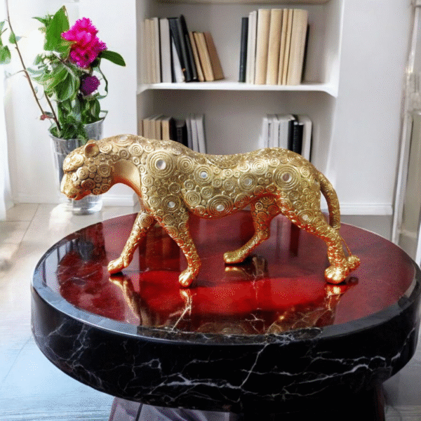 Luxury Leopard Statue ,Resin Showpiece ,Figures for Home Decor - Image 5