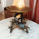 Decorative Serving Tray Statue girl | Polyresin | Showpiece