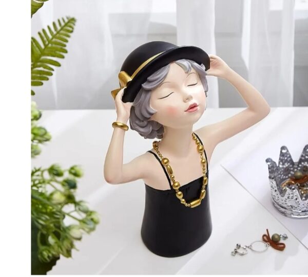 Girl Figurines Luxury Resin Showpiece for Home Decor - Image 2