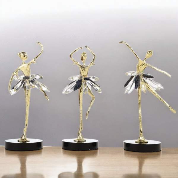 Set Of 3 Crystal Ballet Dancer - Image 3